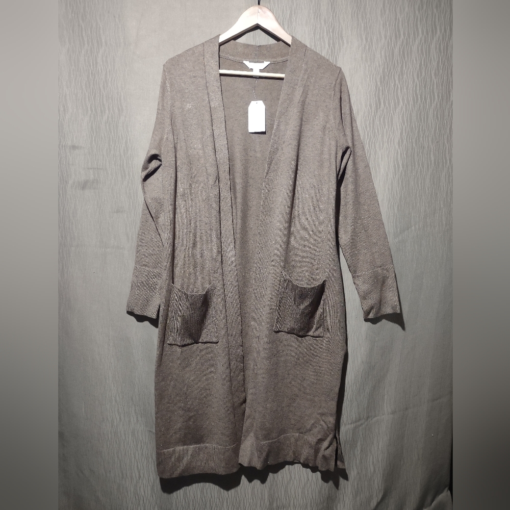 Time & Tru Women's Beige Duster Cardigan